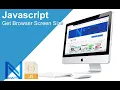 Javascript Get Browser Screen Size