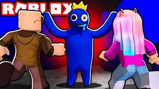 Running Backwards Only Challenge on Rainbow Friends Roblox