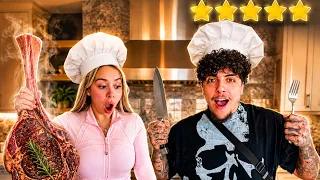 Teaching my DEGENERATE MAN how to Cook a 5 STAR MEAL *GONE WRONG*