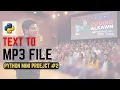 Python Text to Speech in Just 3 Lines of Code gTTS Library Tutorial Python Project Hindi