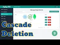 Cascade Delete in MERN Stack - Deleting Department Employees Salaries Leaves Part 9