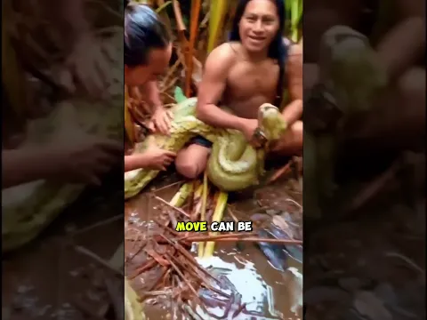These Men Fearlessly Grabbed a Giant Anaconda!