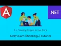 Angular and Net Core Full Stack App 2 - Creating Project in Net Core Malayalam Tutorial