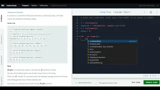 Hackerrank Python Solution Collections - Python collections Counter