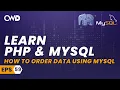 How to order data using MySQL PHP for beginners Learn PHP PHP Programming Learn PHP in 2020