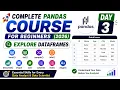 Complete Pandas Course 2026 Explore DataFrames head info describe Day 3