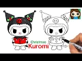 How to Draw Kuromi Christmas Winter Holiday Sanrio