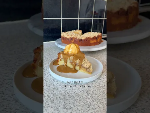i turned apple crumble into a cake