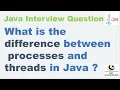 What is the difference between processes and threads in Java Java Concurrency Interview Question