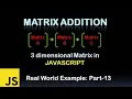 Addition of multi dimensional matrix in Javascript Bangla Tutorials