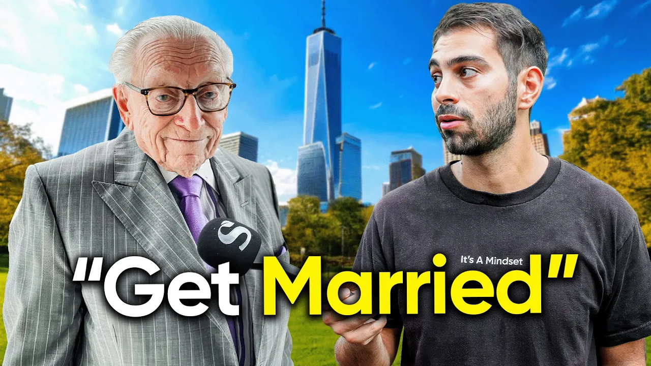 Outline Video I Asked a 93 Year Old Billionaire for Life Advice and he Blew My Mind