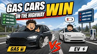 Why EVs Struggle on Long Highway Drives.#car #driving #automobile