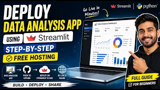 Deploy a Data Analysis App with Streamlit Free Hosting Step-by-Step Python Project