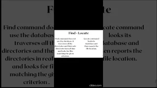 Find vs locate command in Linux Most Common Interview Question System Administration