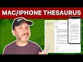 Using the Built-in Thesaurus on Your Mac iPhone or iPad