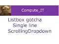 Tkinter Listboxes - creating a single line scrollable listbox