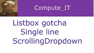 Tkinter Listboxes - creating a single line scrollable listbox