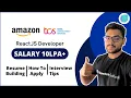 TCS Amazon Hiring For React JS Developer Fresher Experienced Salary 10 LPA