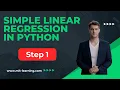 Linear Regression in Machine Learning - Simple Linear Regression in Python Step 1
