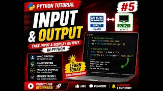 Python Tutorial Input Output in Python input print Functions Explained