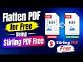 How to Flatten a PDF to Make it Non-Editable for Free using Stirling PDF