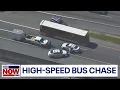 WATCH Hijacked bus leads police on dangerous high-speed chase LiveNOW from FOX