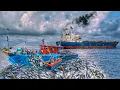 Download Lagu UNBELIEVABLE FISHING 🤩 Boat Loaded with Mackerel \u0026 Barracuda 🐟 | Purse Seine Big Catch!”