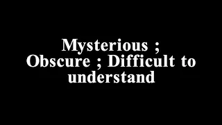 ENIGMATIC - Meaning with Visual