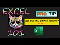 Self-Sorting Binary XLOOKUP - Greatly increase your XLOOKUP SPEED