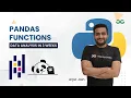 Pandas Functions Data Analysis in 3 Weeks Arpit Jain GeeksForGeeks Python