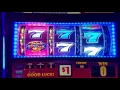 Triple Red Hot Sevens Slot Machine Live Play MAX BET 5