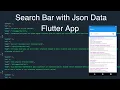 Search Bar with Json Data Flutter App
