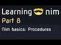 Procedures - Nim basics