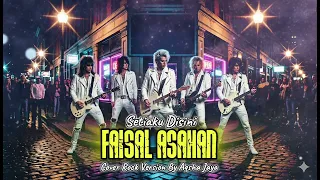 setiaku disini faisal asahan cover rock version by aqsha jaya 