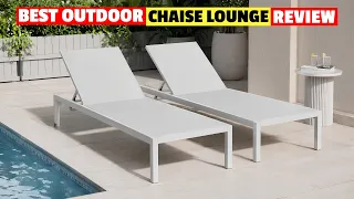 Best Outdoor Chaise Lounge Set of 2 in 2026 Caggiano Aluminum Mesh Recliner Full Review