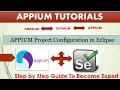 Configure APPIUM in Eclipse Project