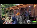 Lagu Suasana hujan, aktivitas sore , makan malam dengan nasi berkat seribu harian, masakan desa 
