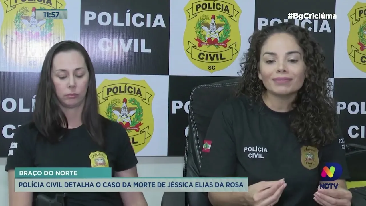 "Dias de tortura", revela delegada de Braço do Norte sobre morte de Jéssica Elias da Rosa