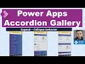 Power Apps Accordion Gallery Gallery