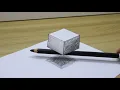 Cara Menggambar 3 Dimensi Dengan Pensil | Cara Menggambar 3 Dimensi | Gambar 3 Dimensi
