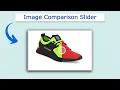 Image Comparison Slider using HTML CSS and JavaScript