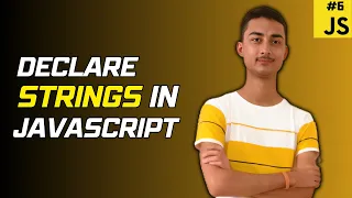 How to declare and initialize variables Declare STRING in Javascript