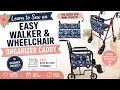 How to Sew an EASY Beginners Walker or Wheelchair Caddy Organizer - Pattern Pieces Included Gift