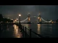 London at Night in the Rain 🌧️🇬🇧 | Tower Bridge Ambience for Sleep & Relaxation
