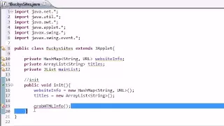 Intermediate Java Tutorial 30 init for Networking Applet YouTube