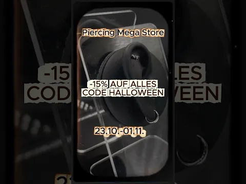 🎃👻-15% MIT CODE HALLOWEEN *! 🧛🧙♀️ I💉 Marc's Piercing TV #halloween #piercing #sale #spooky