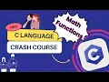 Math Function in C Language What is Math Function Lecture - 18 C Language Crash Course