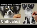 Painting a dog in