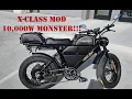 My insane Xclass mod a 72V e-bike with a 5000W motor sporting 10 000W of peak power