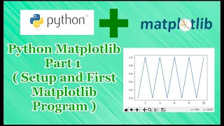 Python Matplotlib Part 1 Setup First Example Program